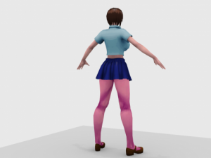 anime mujer 3Dモデル