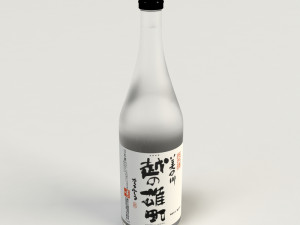 japanese sake bottle Modello 3D