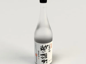 japanese sake bottle 3D Model