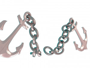 anchor with chain 3D Model