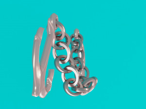anchor with chain Modelo 3D