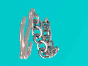 anchor with chain 3D Model
