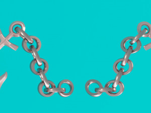 anchor with chain Modelo 3D