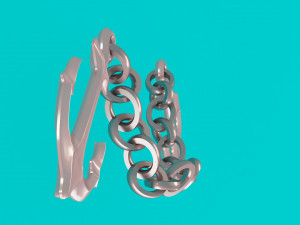 anchor with chain Modelo 3D