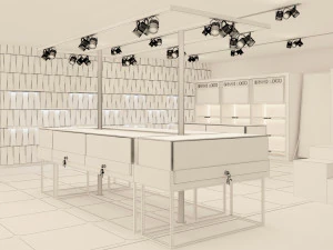 fashion elements showroom 3D Model