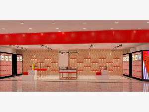 fashion elements showroom 3D Model