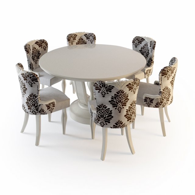 inistudiotableandchair 3D Model .c4d .max .obj .3ds .fbx .stl .blend 