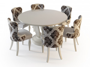 inistudiotableandchair 3D 模型