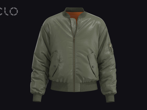 MA-1 BOMBER JACKET - zpac obj fbx highpoly 3Dモデル