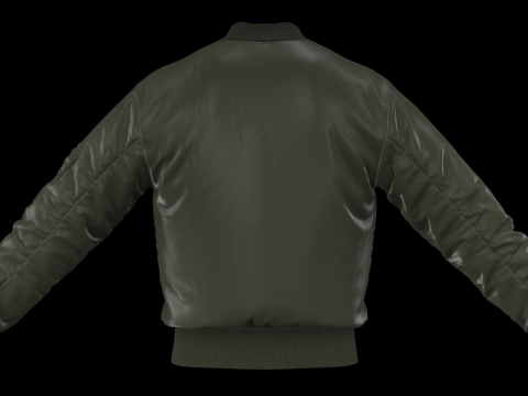 MA-1 BOMBER JACKET - zpac obj fbx highpoly 3Dモデル