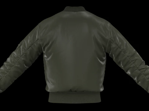 MA-1 BOMBER JACKET - zpac obj fbx highpoly 3D Model