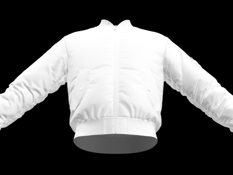 MA-1 BOMBER JACKET - zpac obj fbx highpoly 3Dモデル