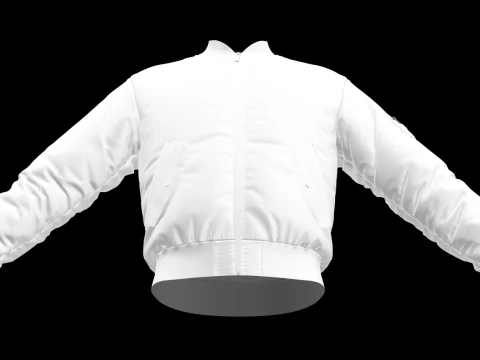 MA-1 BOMBER JACKET - zpac obj fbx highpoly 3D Model