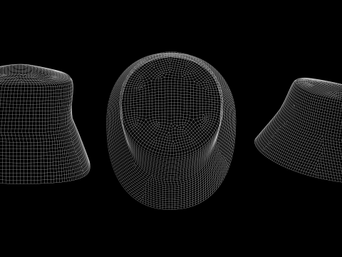 BASIC BUCKET HAT - g8m zpac obj fbx highpoly Modelo 3D