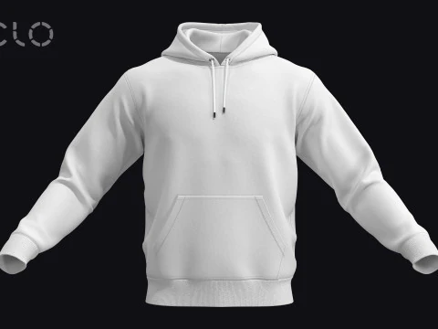 BASIC HOODIE - metahuman zprj obj fbx highpoly 3D Model