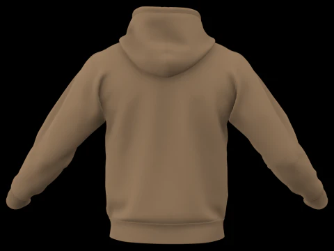 BASIC HOODIE - metahuman zprj obj fbx highpoly 3D Model