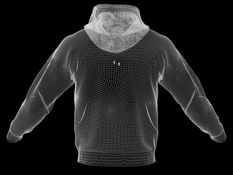 BASIC HOODIE - metahuman zprj obj fbx highpoly 3Dモデル