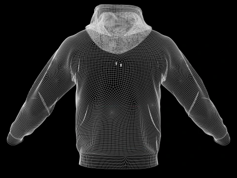 BASIC HOODIE - metahuman zprj obj fbx highpoly 3D Model