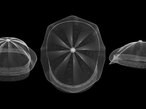クラシック キャップ パック - mv2 zpac obj fbx highpoly 3Dモデル