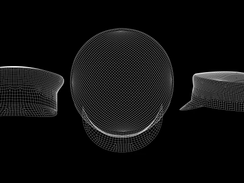クラシック キャップ パック - mv2 zpac obj fbx highpoly 3Dモデル