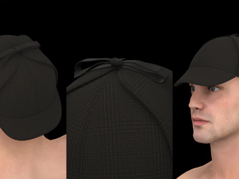 クラシック キャップ パック - mv2 zpac obj fbx highpoly 3Dモデル
