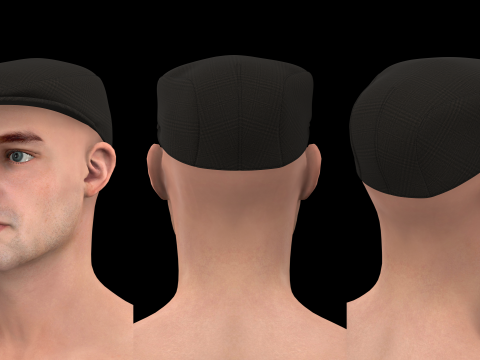 CLASSIC CAPS PACK - mv2 zpac obj fbx highpoly 3Dモデル