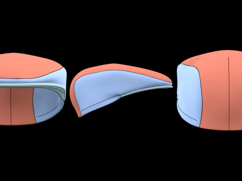 クラシック キャップ パック - mv2 zpac obj fbx highpoly 3Dモデル