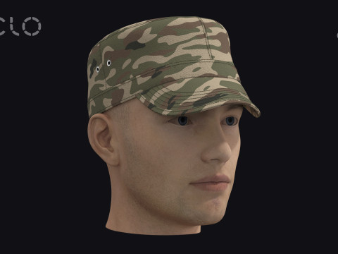 PATROL CAP - g8m zprj obj fbx highpoly 3Dモデル