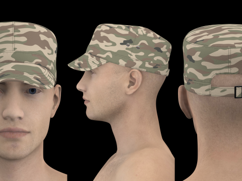 PATROL CAP - g8m zprj obj fbx highpoly 3Dモデル