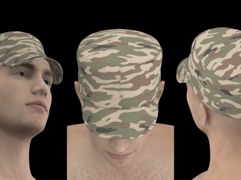 PATROL CAP - g8m zprj obj fbx highpoly 3Dモデル