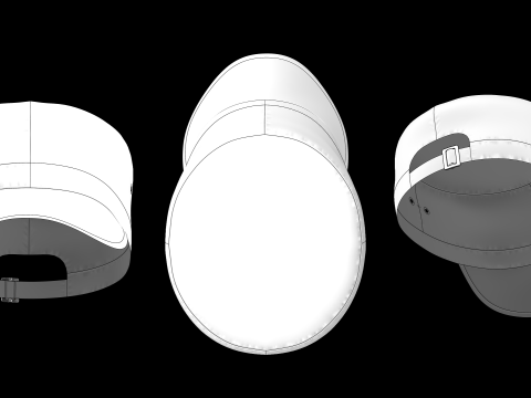 PATROL CAP - g8m zprj obj fbx highpoly 3Dモデル