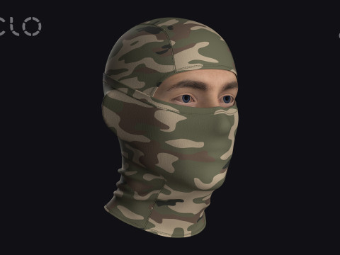 TACTICAL SKI MASK - g8m zprj obj fbx highpoly 3D 모델