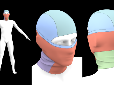TACTICAL SKI MASK - g8m zprj obj fbx highpoly 3D 모델