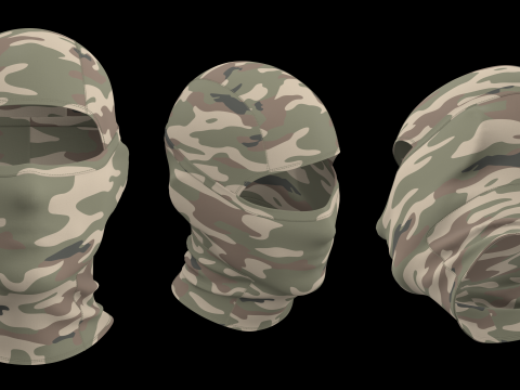 TACTICAL SKI MASK - g8m zprj obj fbx highpoly 3D 모델