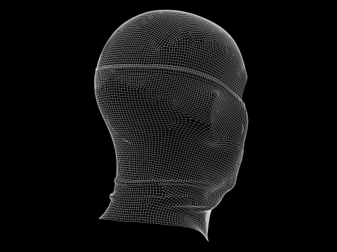 TACTICAL SKI MASK - g8m zprj obj fbx highpoly 3D 모델