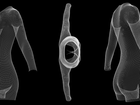 LONG SLEEVE BODYSUITS PACK - fv2 zpac obj fbx highpoly Modelo 3D