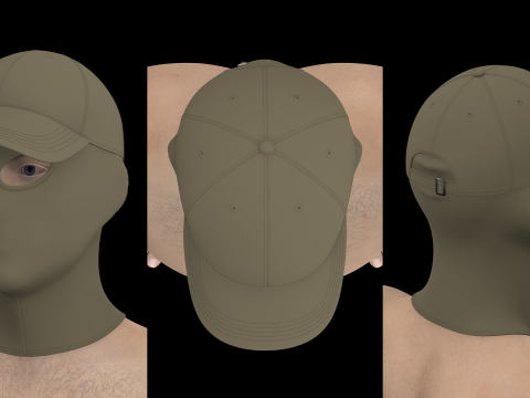 SKI MASK with CAP - g8m zprj obj fbx highpoly 3D 모델