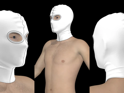 スキーマスクコンボ - g8m zpac obj fbx highpoly 3Dモデル