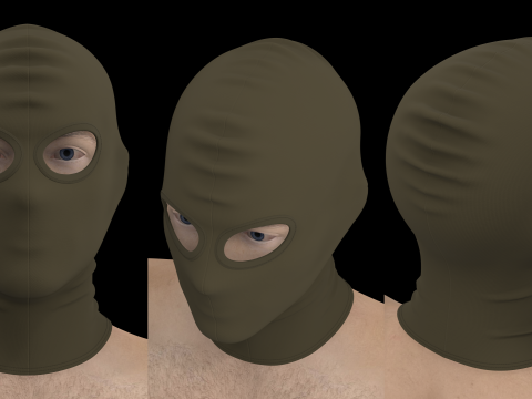 SKI MASK COMBO - g8m zpac obj fbx highpoly 3Dモデル