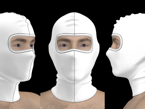 スキーマスクコンボ - g8m zpac obj fbx highpoly 3Dモデル