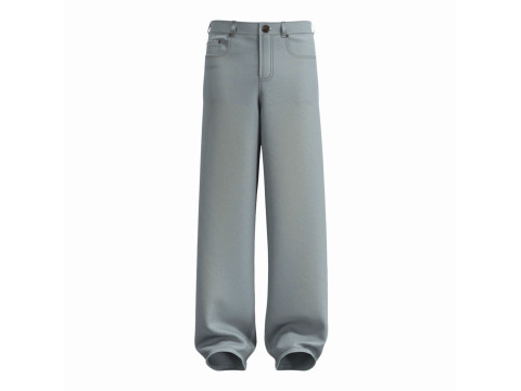 MALE BAGGY JEANS - mv2 zpac obj fbx highpoly 3D Model