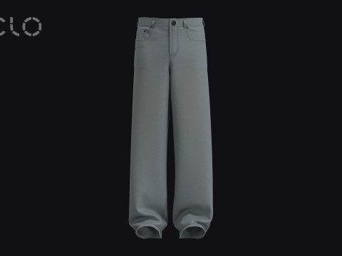 MALE BAGGY JEANS - mv2 zpac obj fbx highpoly Modèle 3D