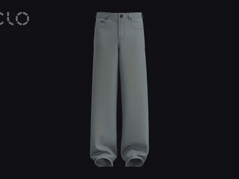 男性のだぶだぶのジーンズ - mv2 zpac obj fbx highpoly 3Dモデル