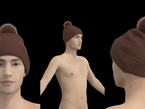 BASIC BEANIES PACK - g8m zpac obj fbx highpoly 3Dモデル
