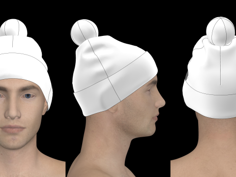 BASIC BEANIES PACK - g8m zpac obj fbx highpoly 3Dモデル