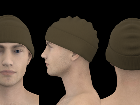 BASIC BEANIES PACK - g8m zpac obj fbx highpoly 3Dモデル