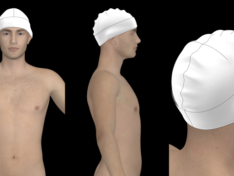 BASIC BEANIES PACK - g8m zpac obj fbx highpoly 3Dモデル