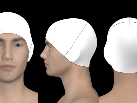 BASIC BEANIES PACK - g8m zpac obj fbx highpoly 3Dモデル