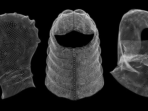 MASK MANIA PACK 2021 - g8m zprj obj fbx highpoly Model 3D
