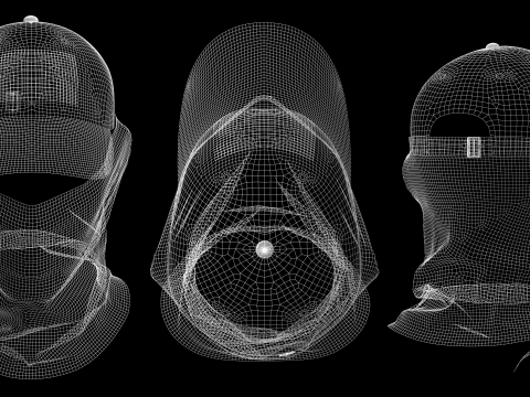 MILITARY CAP and BUFF - mv2 zprj obj fbx highpoly 3Dモデル
